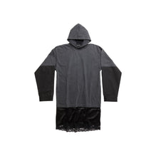 Women's L/S T-Shirt Slip Dress - Wsh Blk/Blk/Wsh Blk