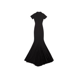 Women's Maxi T-Shirt Dress - Washed Black