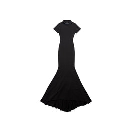 Women's Maxi T-Shirt Dress - Washed Black