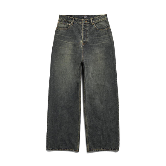 Women's Baggy Pants - Washed Black Pagoda