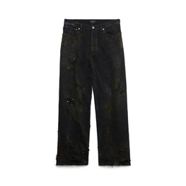Men's Super Destroyed Baggy Pants - Flat Black