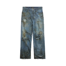 Men's Super Destroyed Baggy Pants - Pale Blue