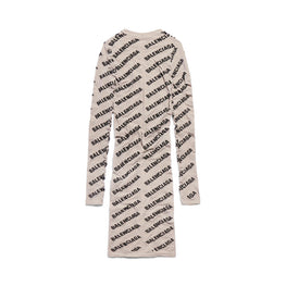 Women's Top Allover Logo - Beige/Black