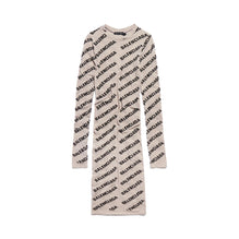 Women's Top Allover Logo - Beige/Black