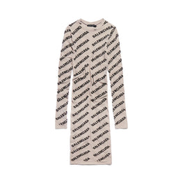 Women's Top Allover Logo - Beige/Black