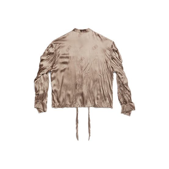 Women's Oversized Blouse - Dark Beige