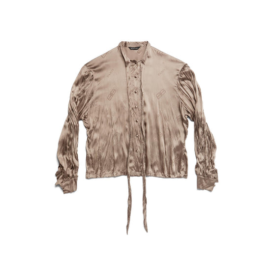 Women's Oversized Blouse - Dark Beige