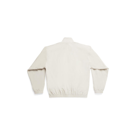 Men's Minimal Tracksuit Jacket - Cement Beige