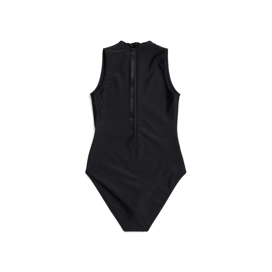 Women's Racing Swimsuit - Black/White