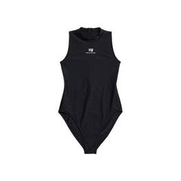 Women's Racing Swimsuit - Black/White