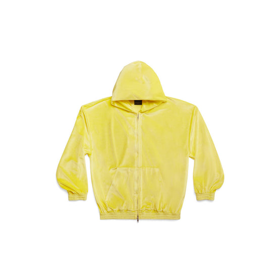 Women's Small Zip-Up Hoodie - Yellow
