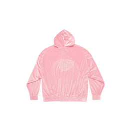 Women's Oversized Zip-Up Hoodie - Pink