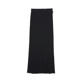 Women's Midi Twisted Skirt - Black