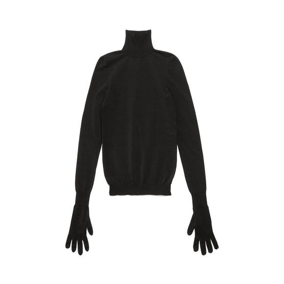 Women's Gloves Sweater - Black