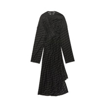Women's Front Drape Dress - Black