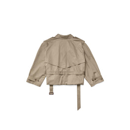 Women's Folded Trench - Sand Beige