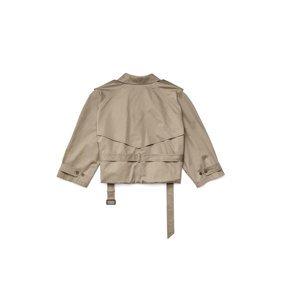 Women's Folded Trench - Sand Beige