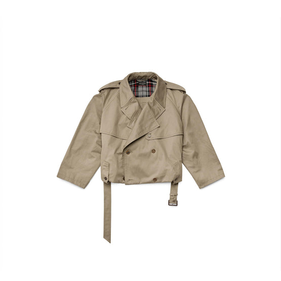 Women's Folded Trench - Sand Beige