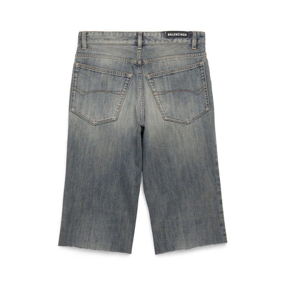 Men's Slim Shorts - Blue Light Ring