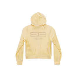 Women's Fitted Zip-Up Hoodie - Cream