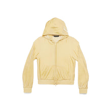Women's Fitted Zip-Up Hoodie - Cream