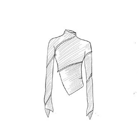 Women's Spiral Top - Black