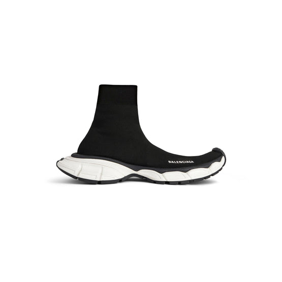 Women's 3Xl Sock Knit - Black/White