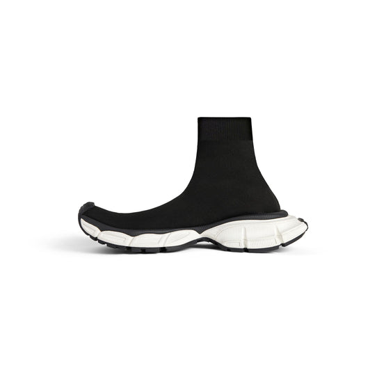 Women's 3Xl Sock Knit - Black/White