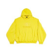 Men's Round Hoodie - Yellow/White