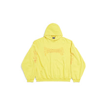 Men's Round Hoodie - Yellow/Red
