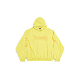 Men's Round Hoodie - Yellow/Red