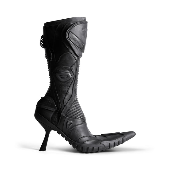 Women's Biker Bootie H90 Calf/Tpu - Black