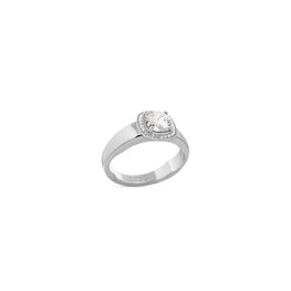 Women's Maxi Solitaire Ring - Silver/Crystal