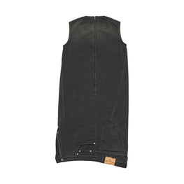 Women's Sack Dress - Sunbleached Black