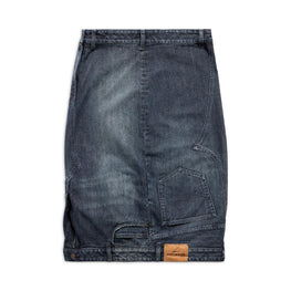 Women's Deconstructed Midi Skirt - Dark Ring