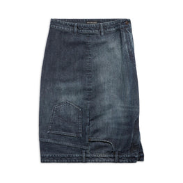 Women's Deconstructed Midi Skirt - Dark Ring