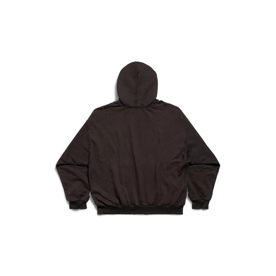 Women's Medium Fit Hoodie - Washed Black/Grey