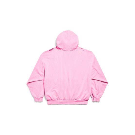 Women's Medium Fit Hoodie - Light Pink/White