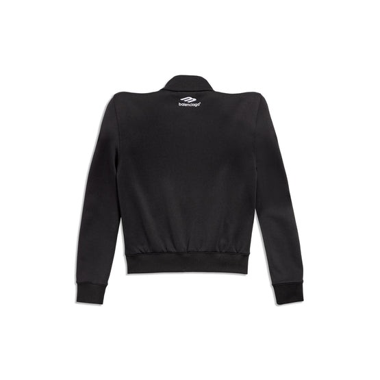 Men's Round Shoulder Jacket - Black/White