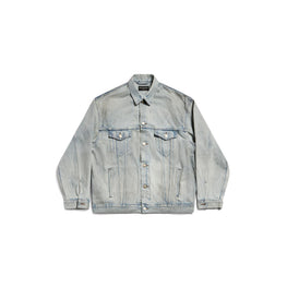 Men's Large Fit Jacket - Dirty Blue