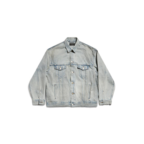 Men's Large Fit Jacket - Dirty Blue