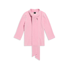 Women's Scarf Fitted Turtleneck - Pink