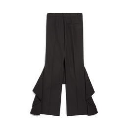 Women's Deconstructed Godet Skirt - Black