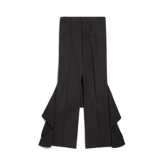 Women's Deconstructed Godet Skirt - Black