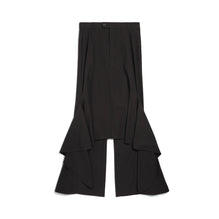 Women's Deconstructed Godet Skirt - Black