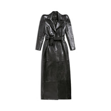 Women's Round Shoulder Trench Coat - Black
