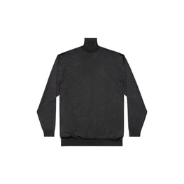 Men's Oversized Turtleneck Sweater - Black
