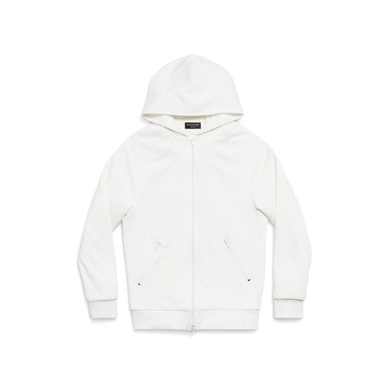 Men's Zip-Up Hoodie - White