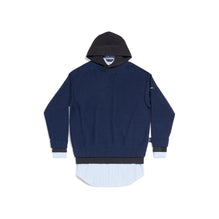 Men's Layered Hoodie - Navy