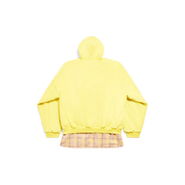 Men's Layered Hoodie - Yellow/Black